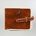 Billetera de Carpincho Costura Cuyana Caballo. miniatura 1