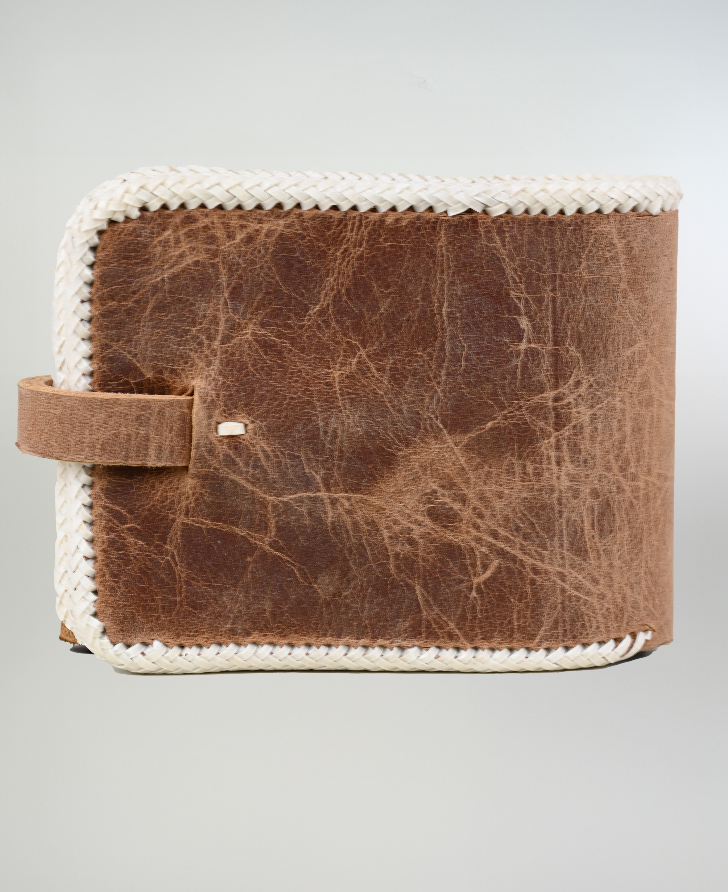 Billetera Cuero Caballo Completa Costura Cuyana Figura imagen 2