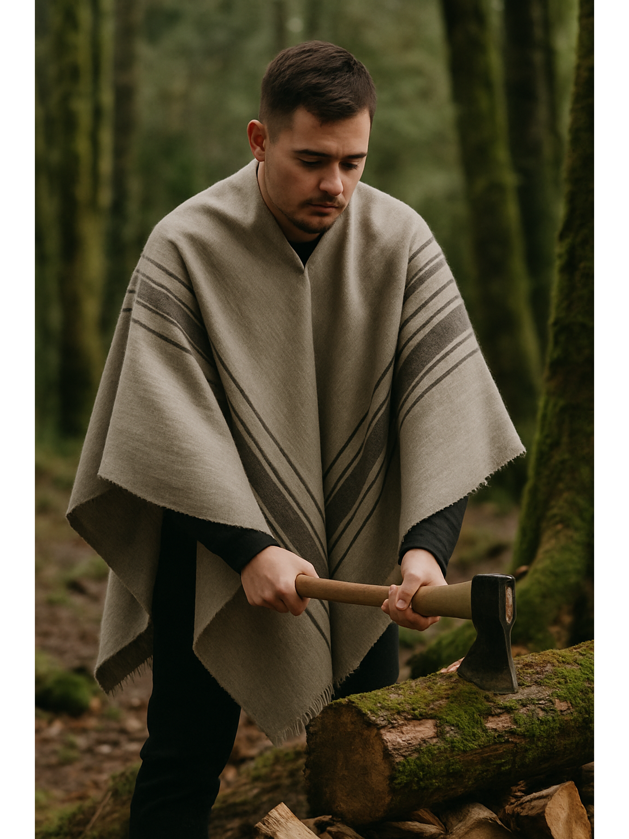 Poncho Corto Lana Oveja  2