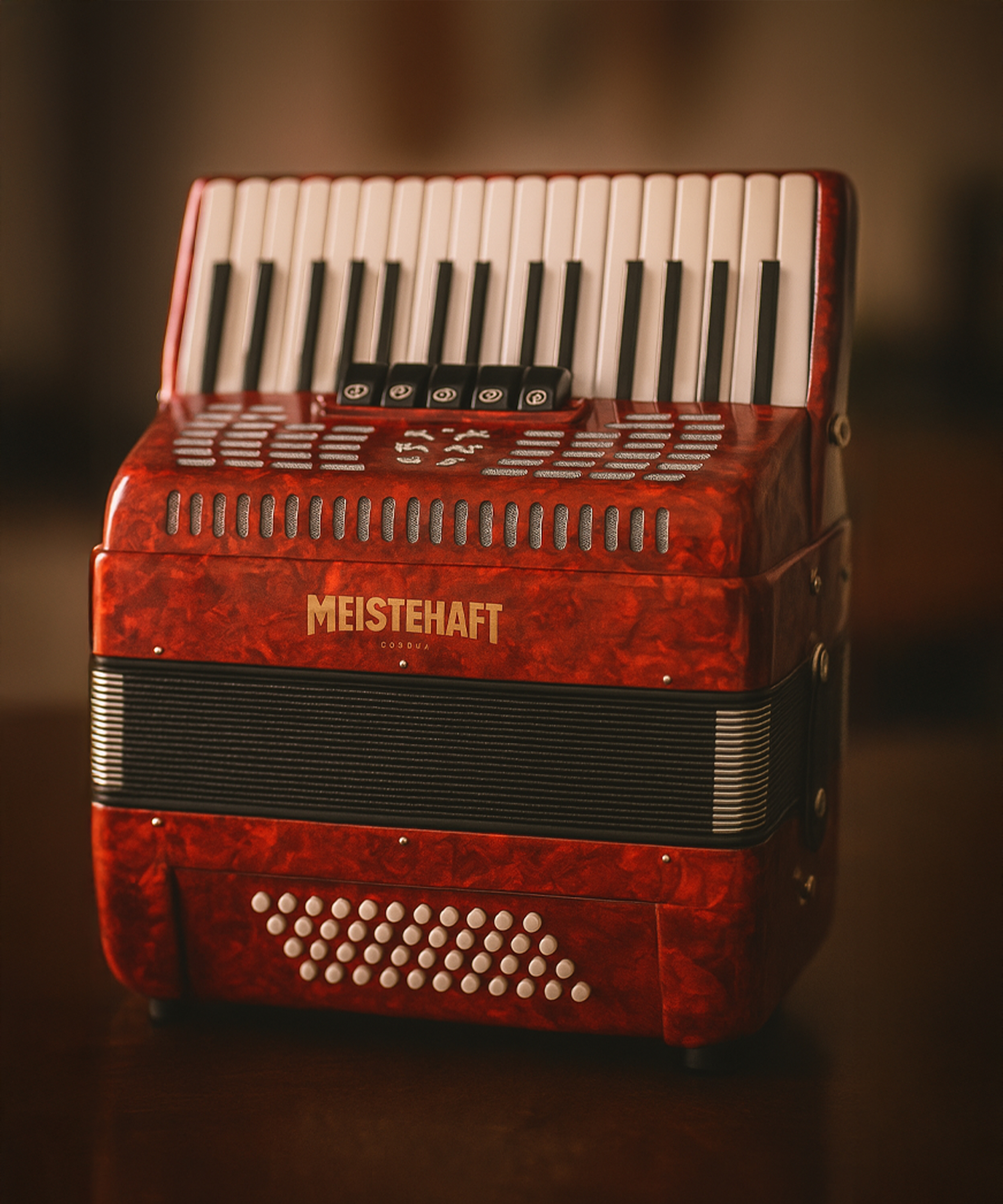 Acordeon Rojo Meistehaft imagen 2