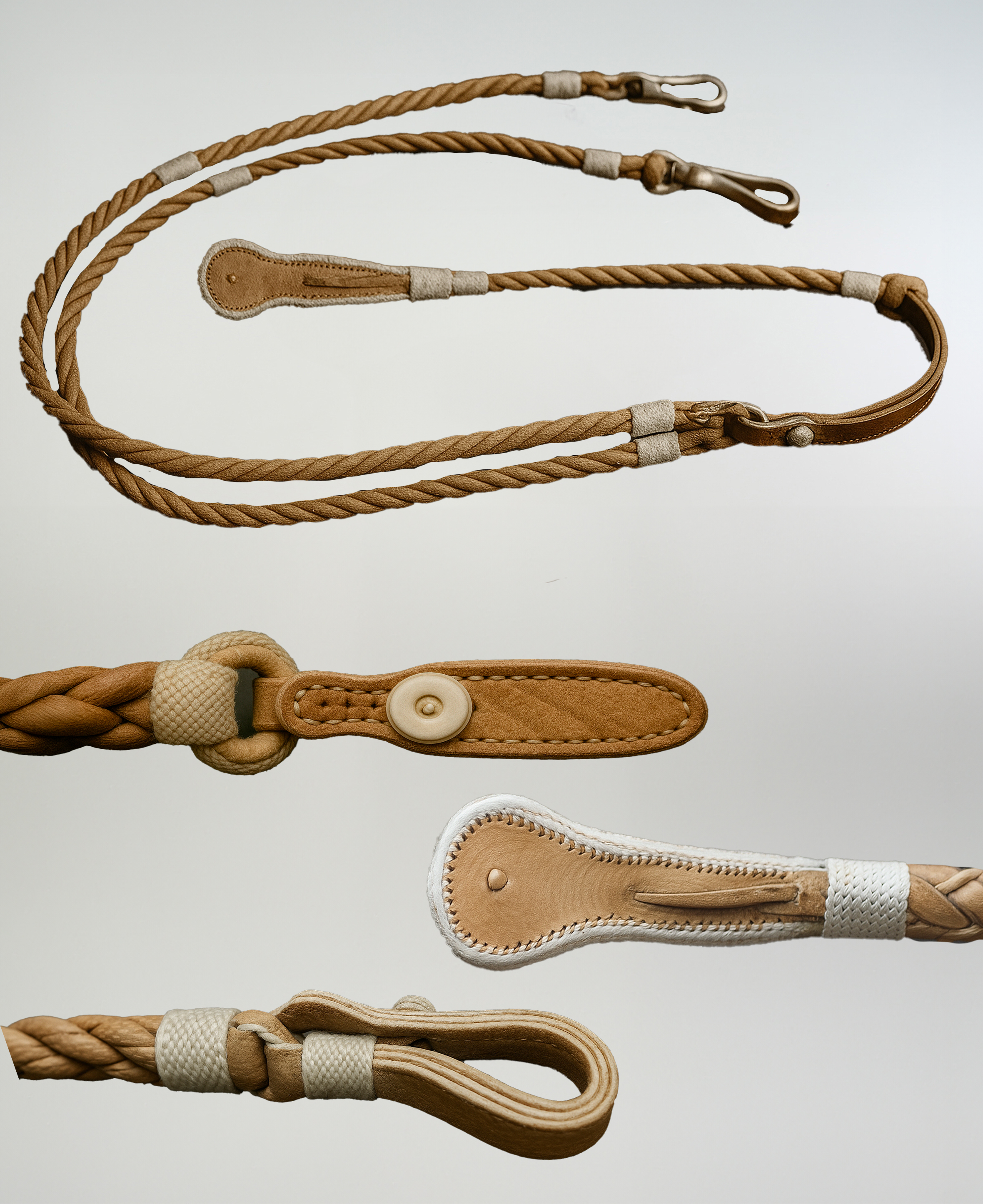 Rienda Para Montar Fina Torcida Catron imagen 1