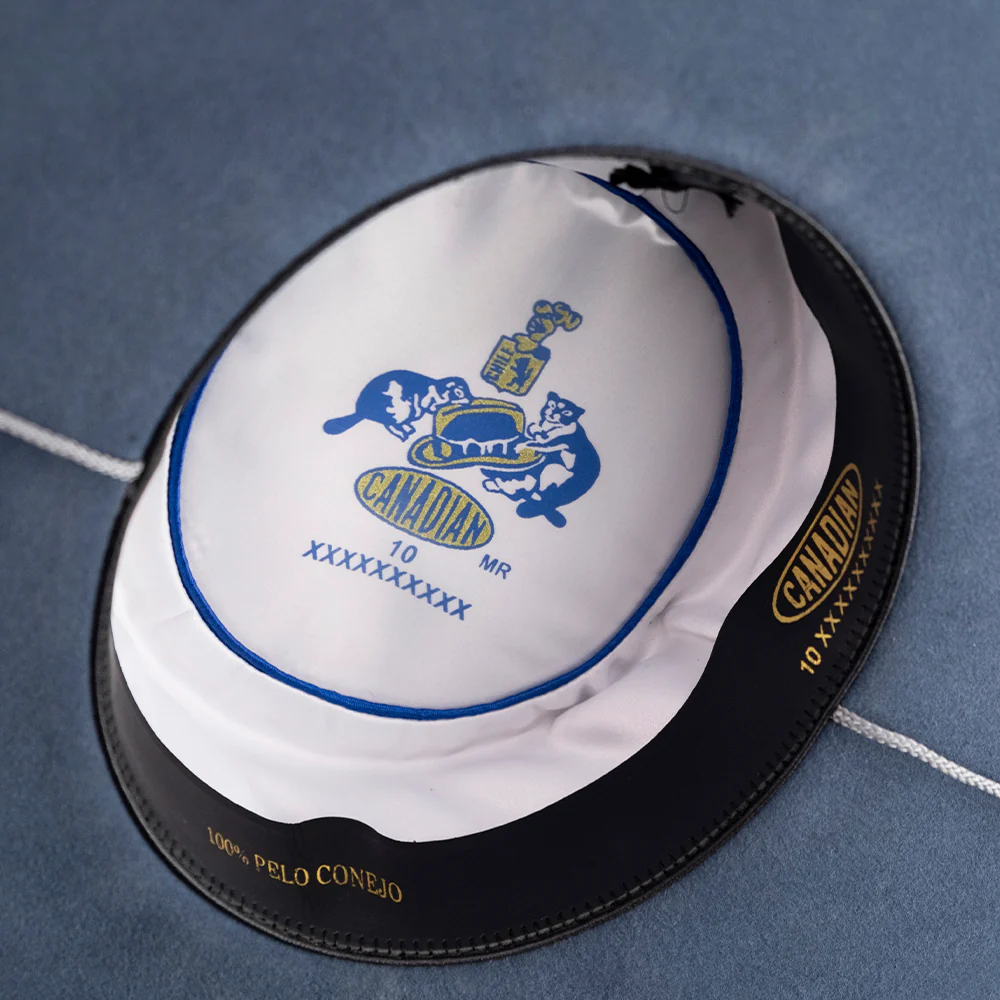 Sombrero De Huaso Canadian 100% Pelo De Conejo imagen 3