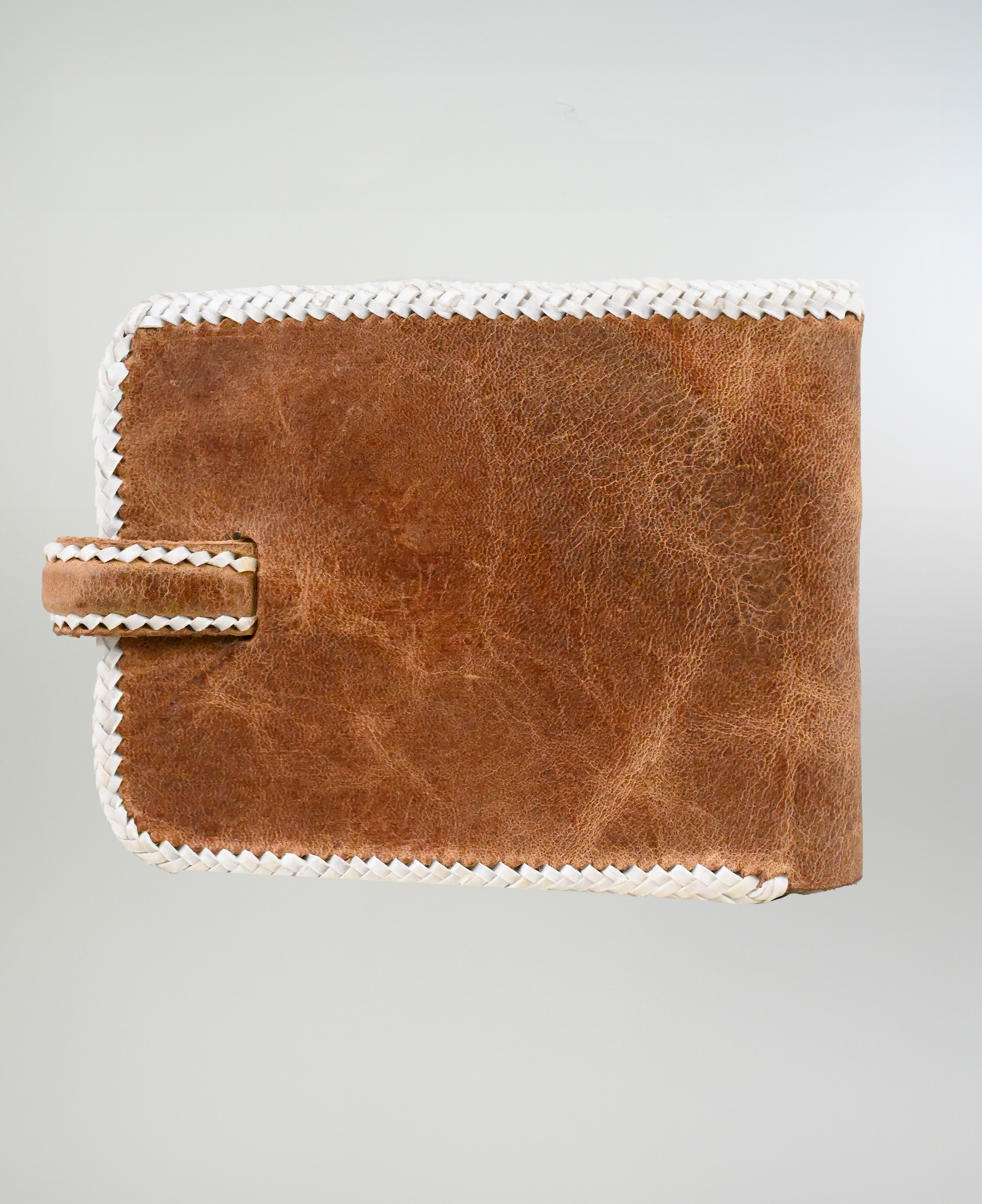 Billetera Cuero Chancho y Caballo Costura Cuyana imagen 2