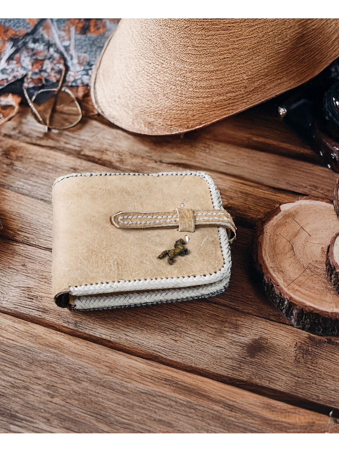 Billetera Cuero Crudo Sin figura 3