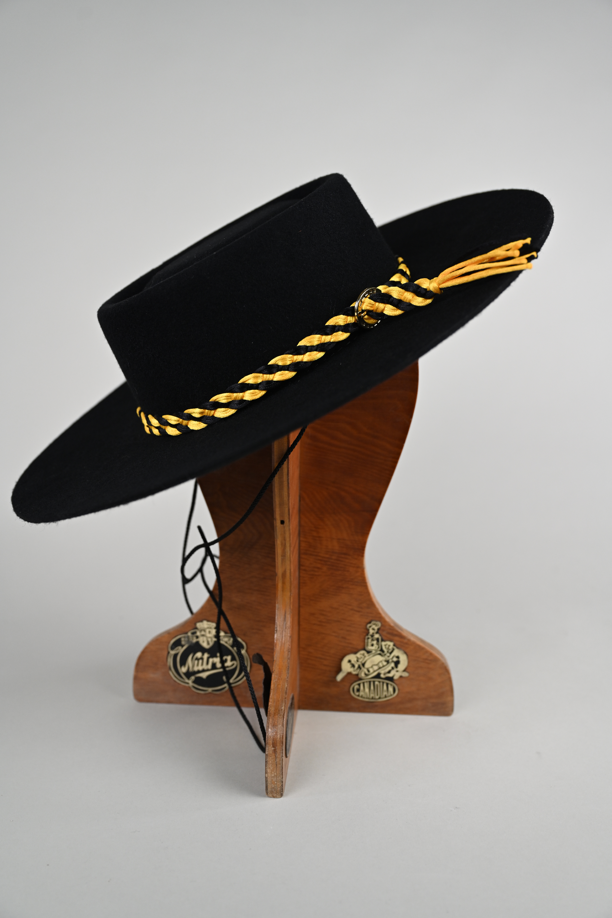 Ribete Para Sombrero Hebilla Dorada Catron imagen 4