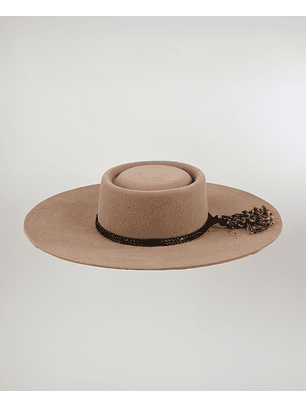 Sombrero De Huasa Paño Extra Camel Catrón