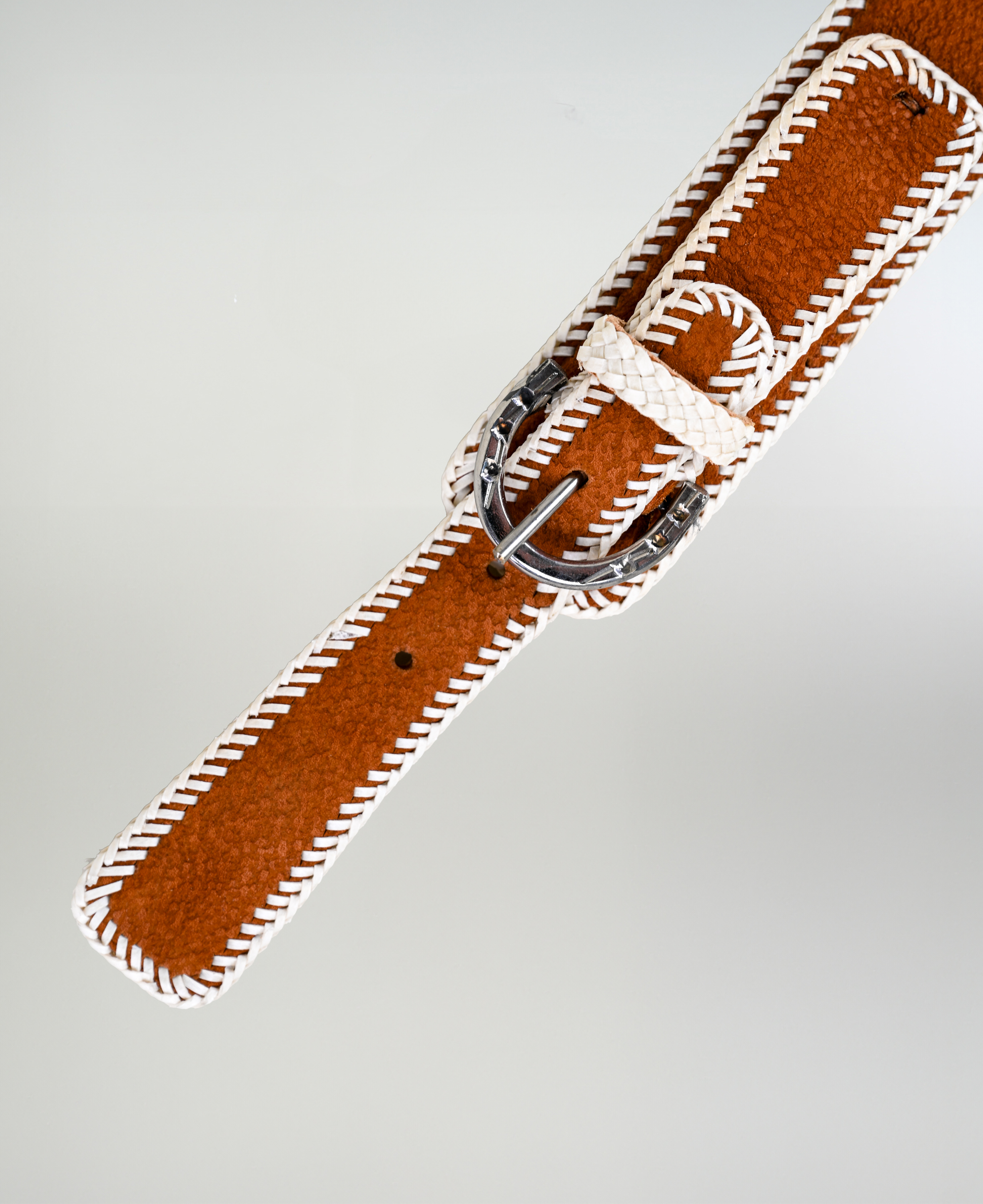 Cinturón Cuero Chancho Con Cinta  imagen 3