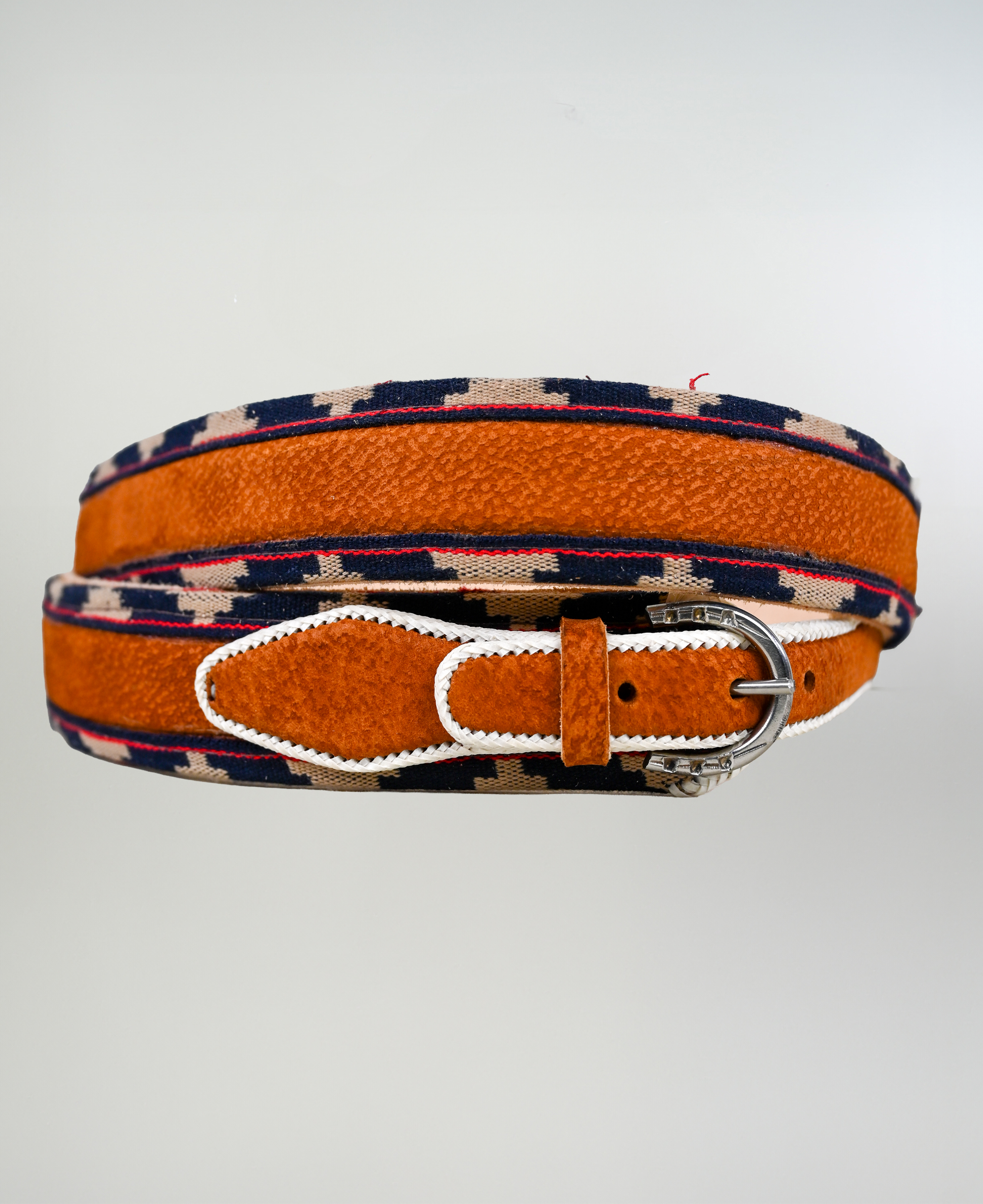 Cinturón Cuero Chancho Con Cinta  imagen 1