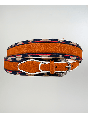 Cinturón Cuero Chancho Con Cinta 