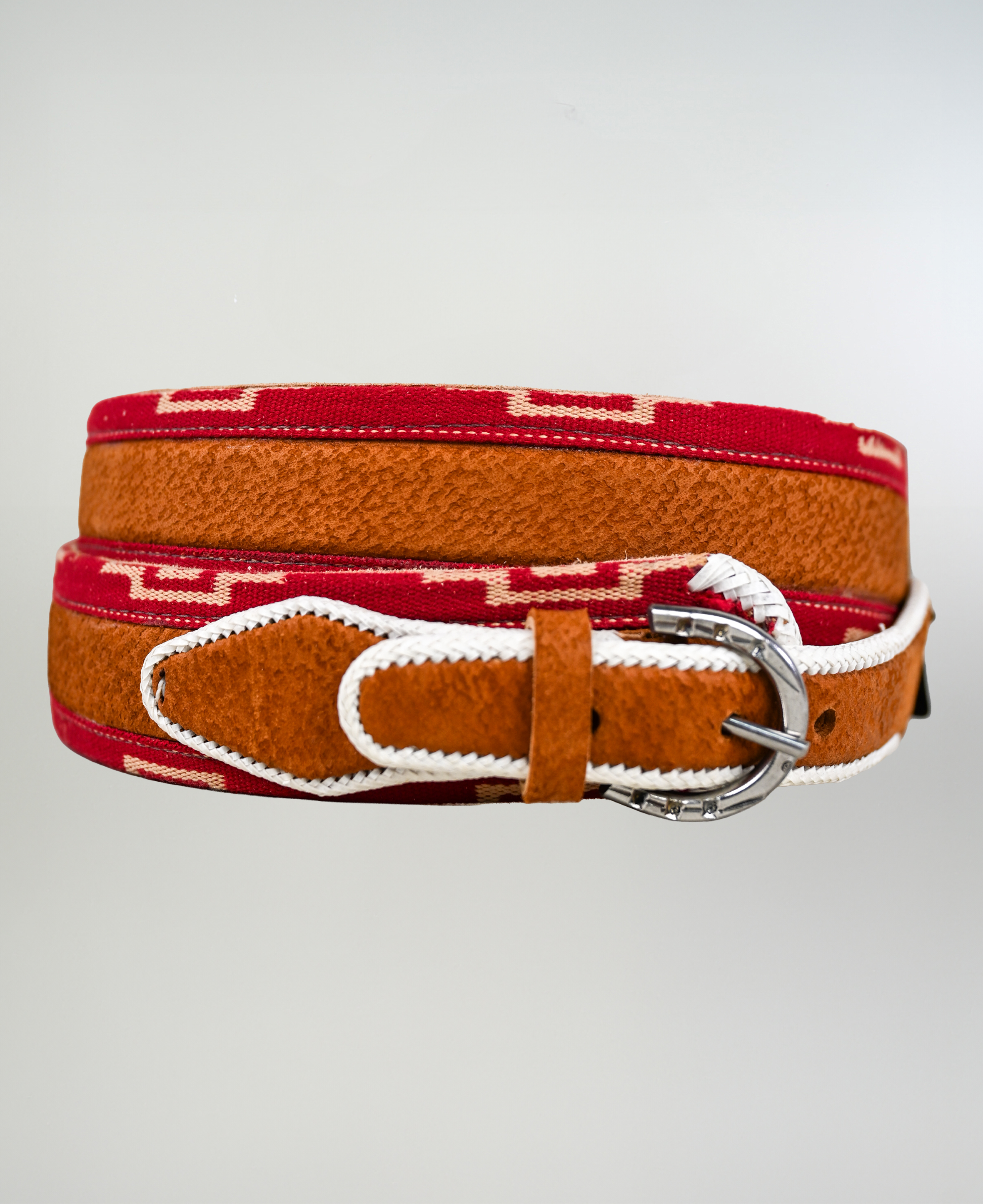 Cinturón Cuero Chancho Con Cinta  imagen 2