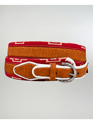 Cinturón Cuero Chancho Con Cinta 