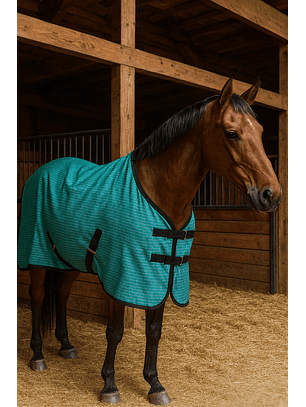 Carpa Impermeable Verde Para Caballo Catron