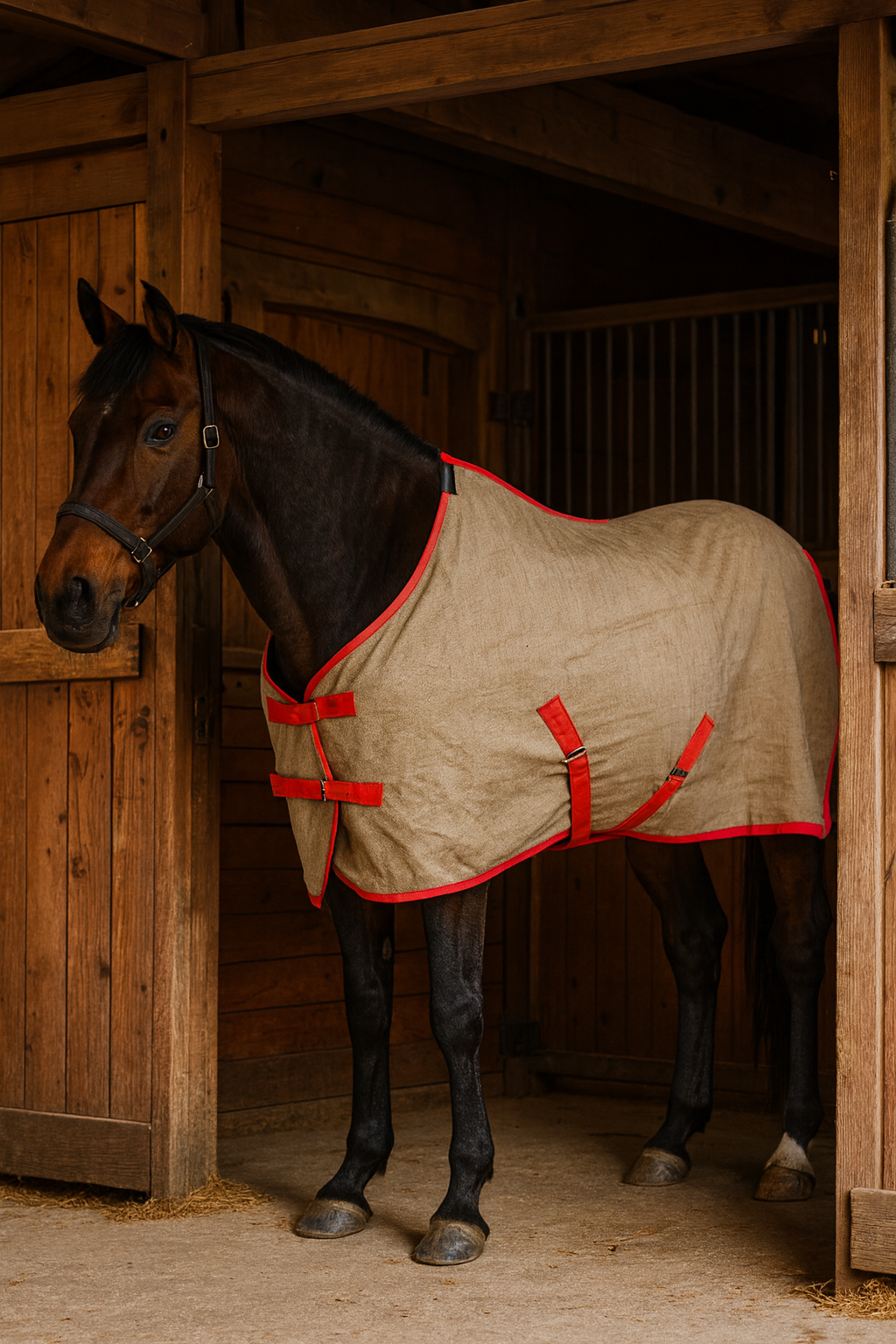 Carpa Arpillera Con Frazada Para Caballo Catron imagen 4