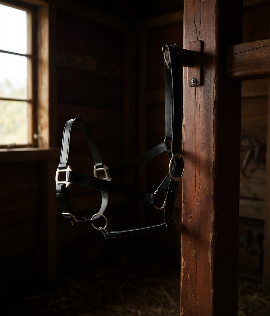 Jaquima Para Caballo De Cuero Catron imagen 3