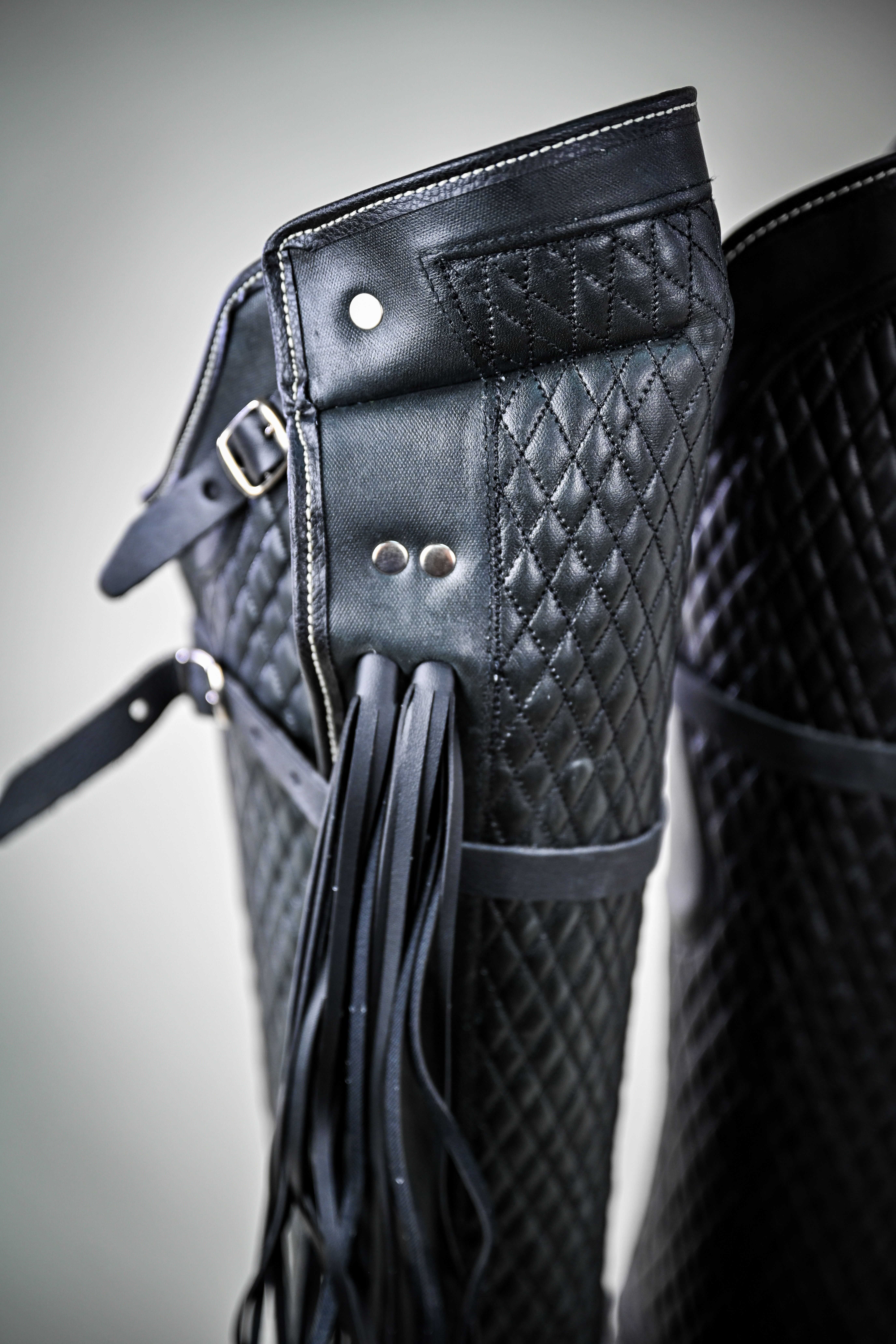 Corralera Cuero Capellada Acolchada Catron imagen 4