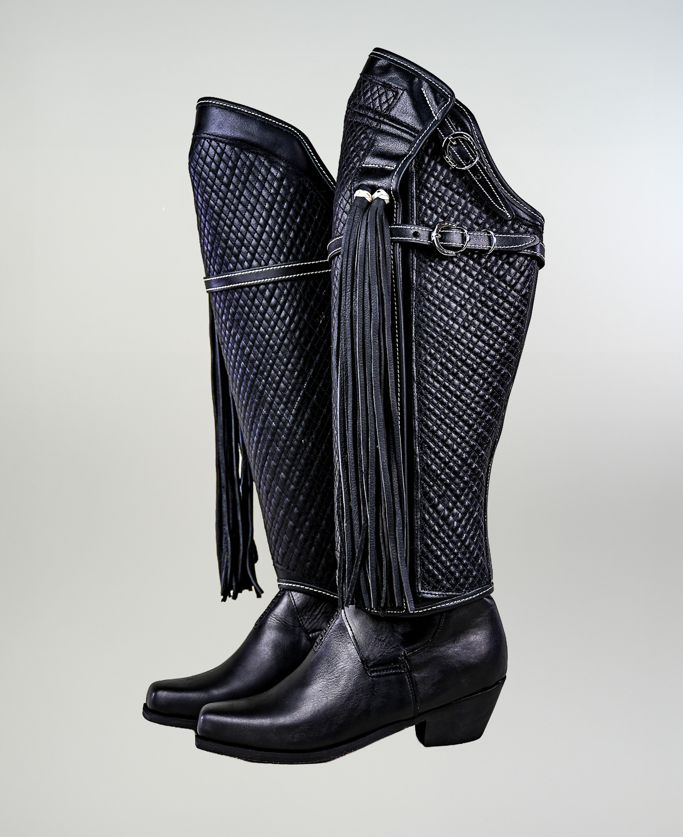 Corralera Cuero Victoria Con Hebilla Inoxidable Catron imagen 1