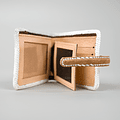 Billetera Cuero Crudo Con Cinta Pampa miniatura 3