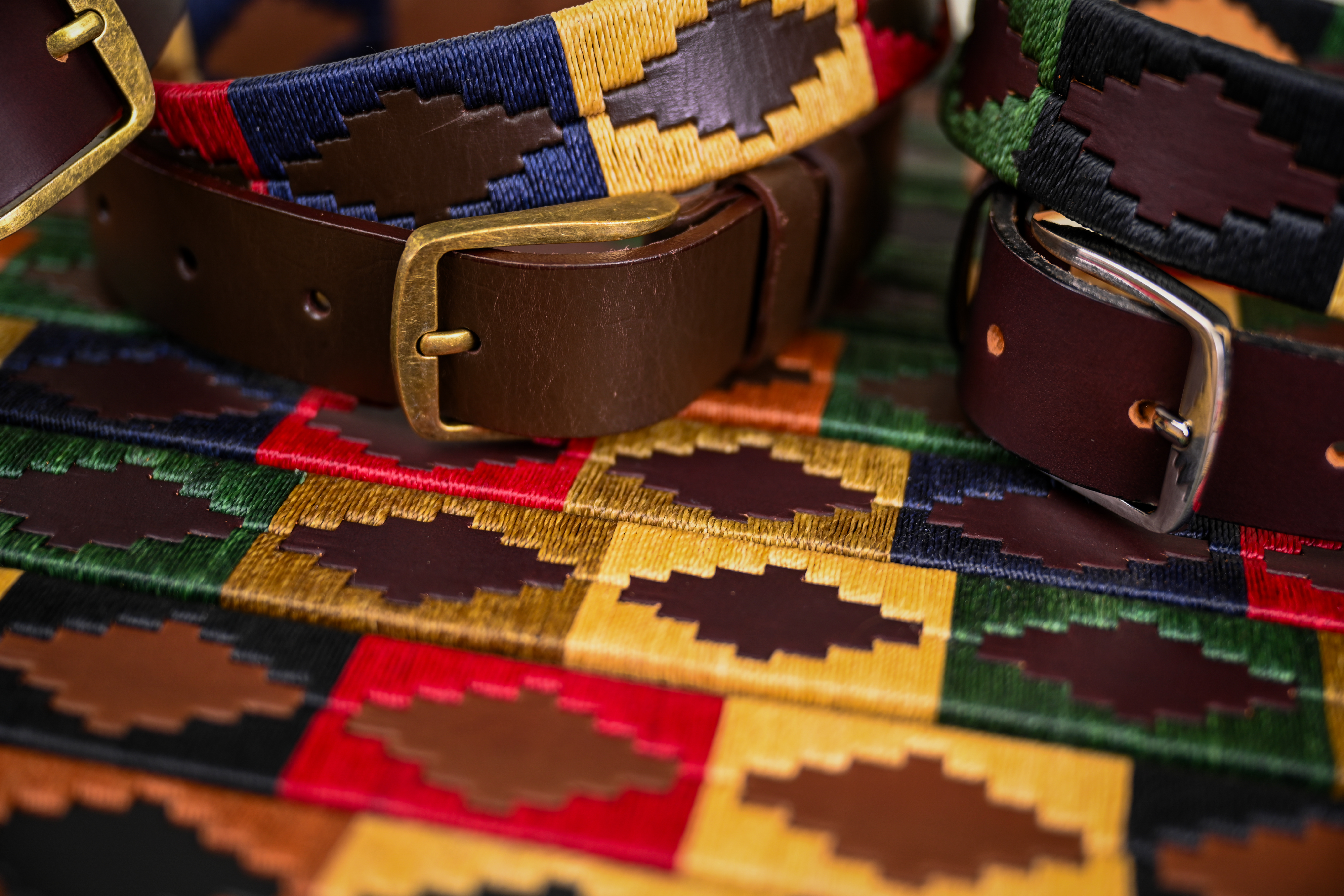 Cinturón De Suela Bordado Colores imagen 4