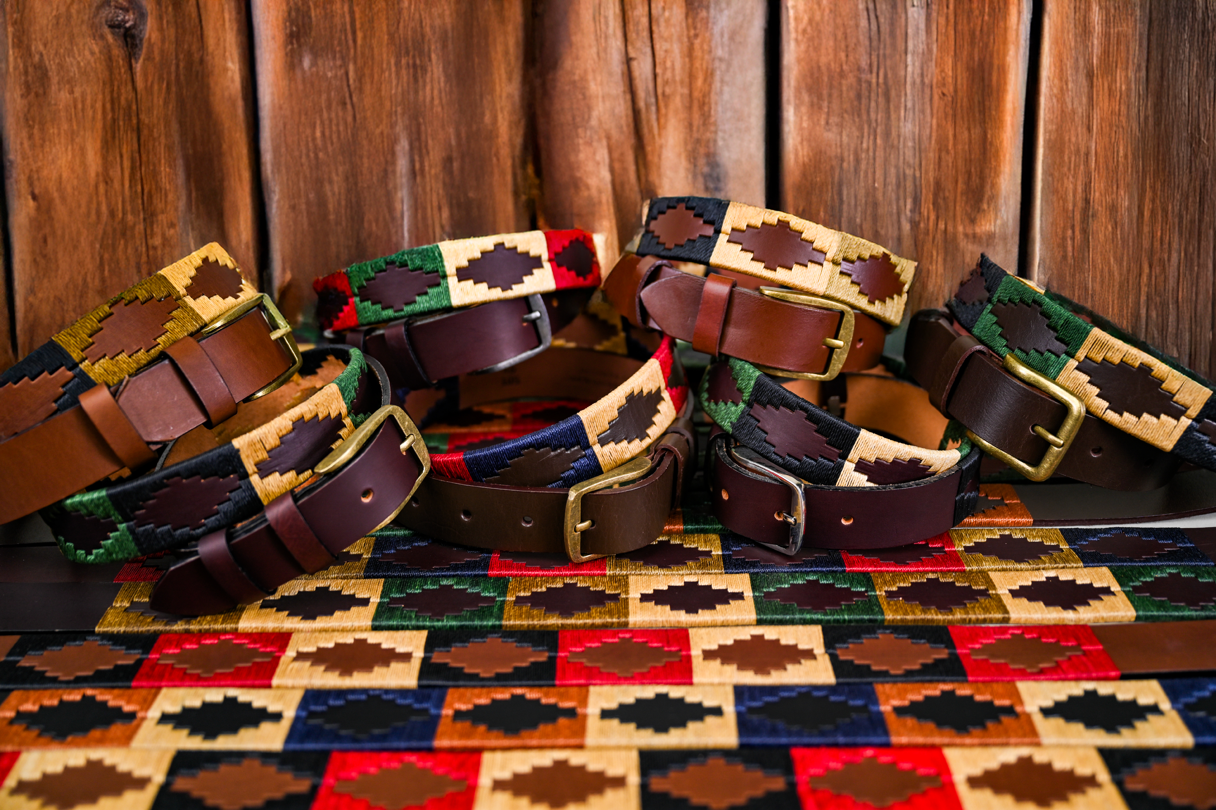 Cinturón De Suela Bordado Colores imagen 3