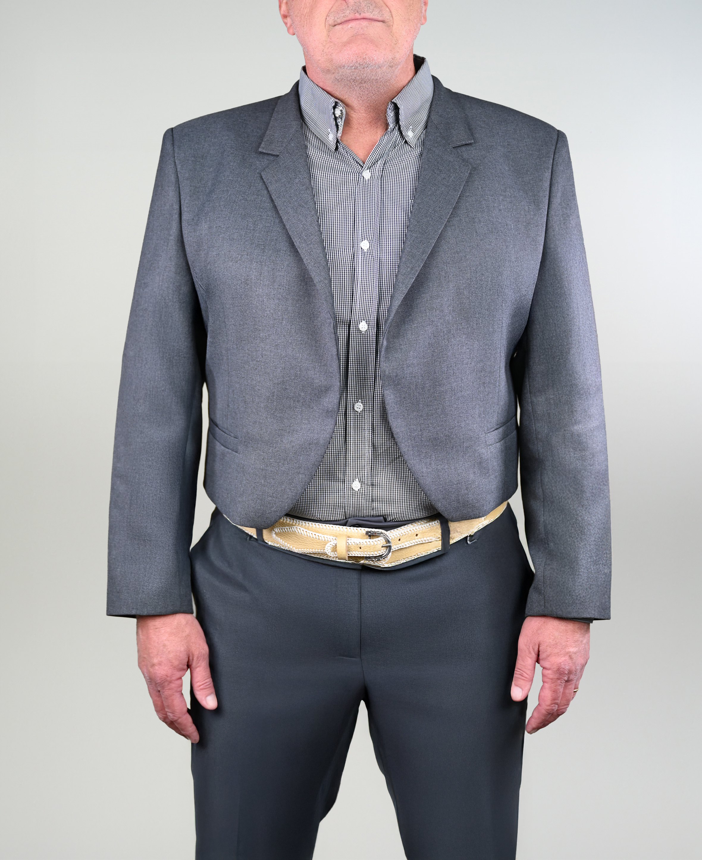 Chaqueta de Huaso Corralera Gris Catron imagen 2