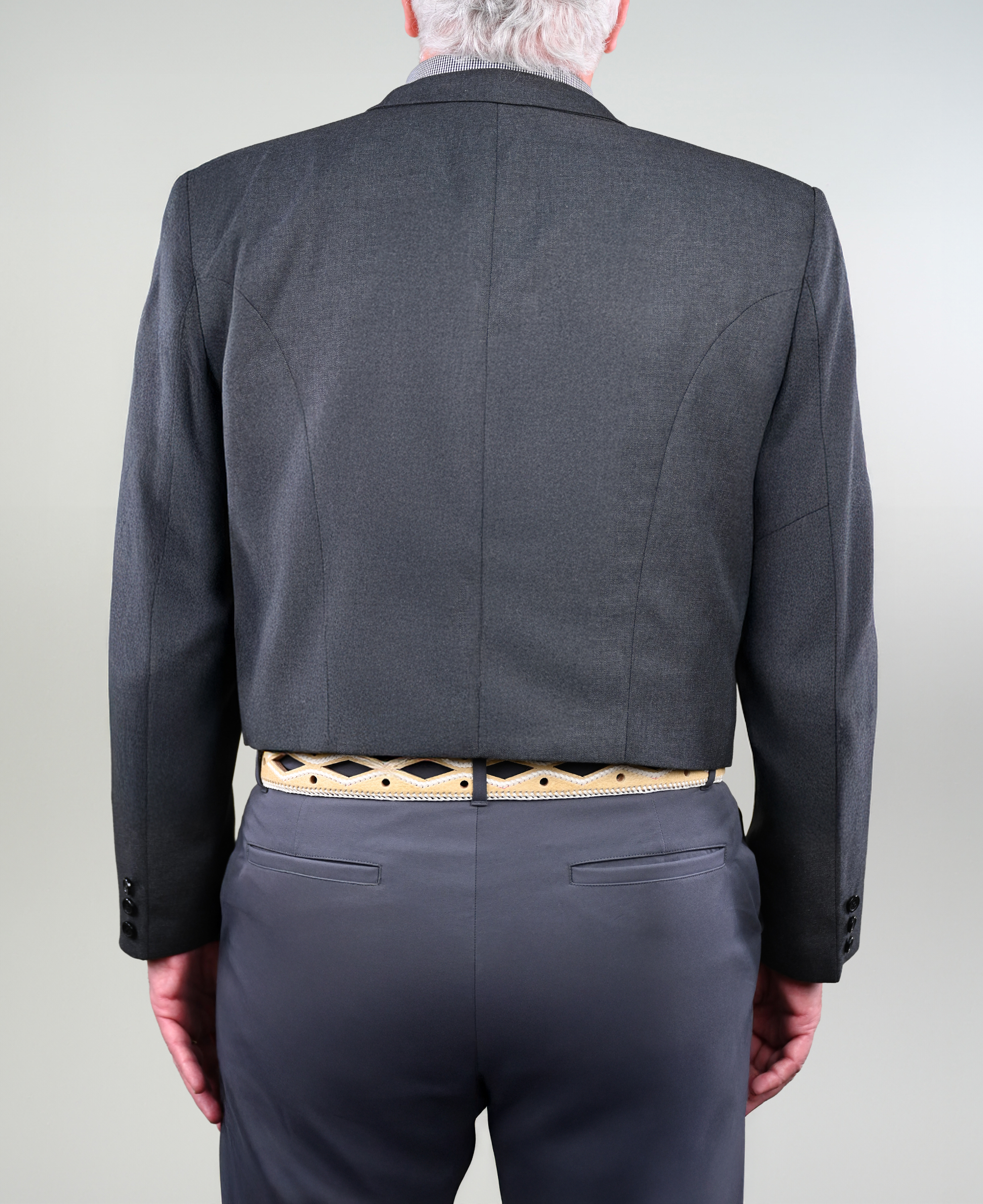 Chaqueta de Huaso Corralera Gris Catron imagen 4