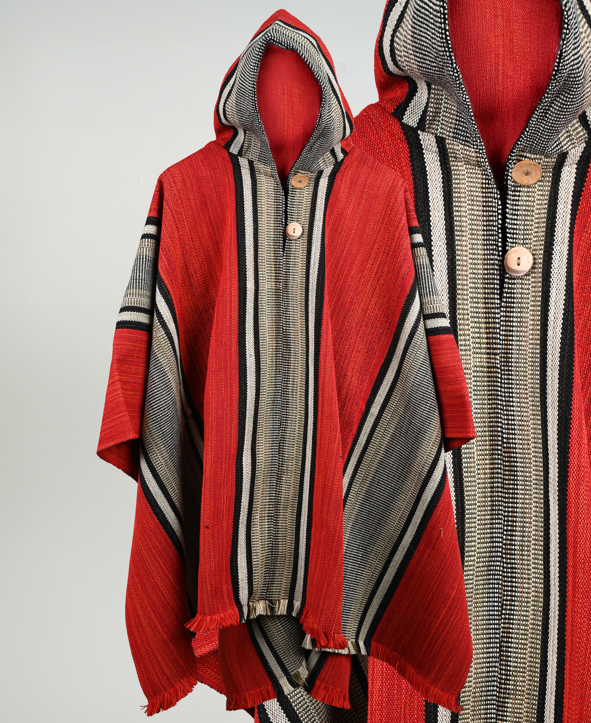 Poncho de Lana con Capucha Hecho a Mano Catron imagen 3