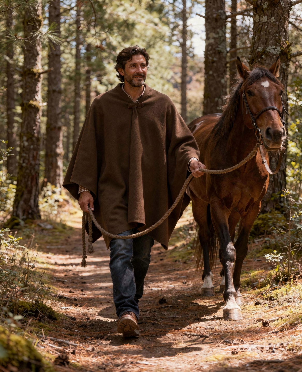 Poncho Criollo de Lana Catron imagen 2