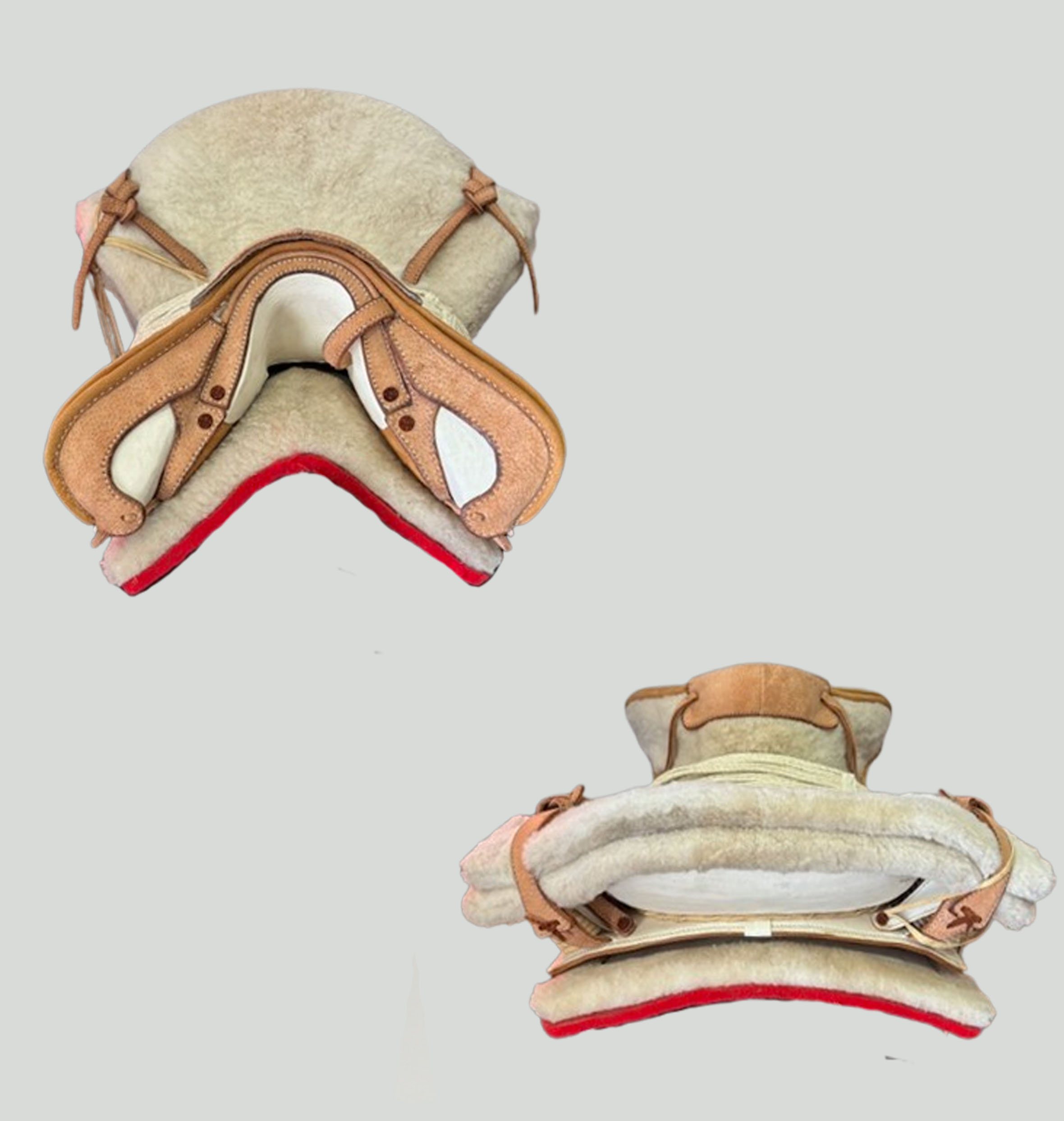 Montura corralera Carpincho matizada suela Lumbre imagen 2