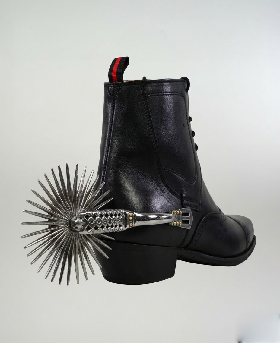 Espuela de Huaso Acero Inoxidable Caladas Catron imagen 5