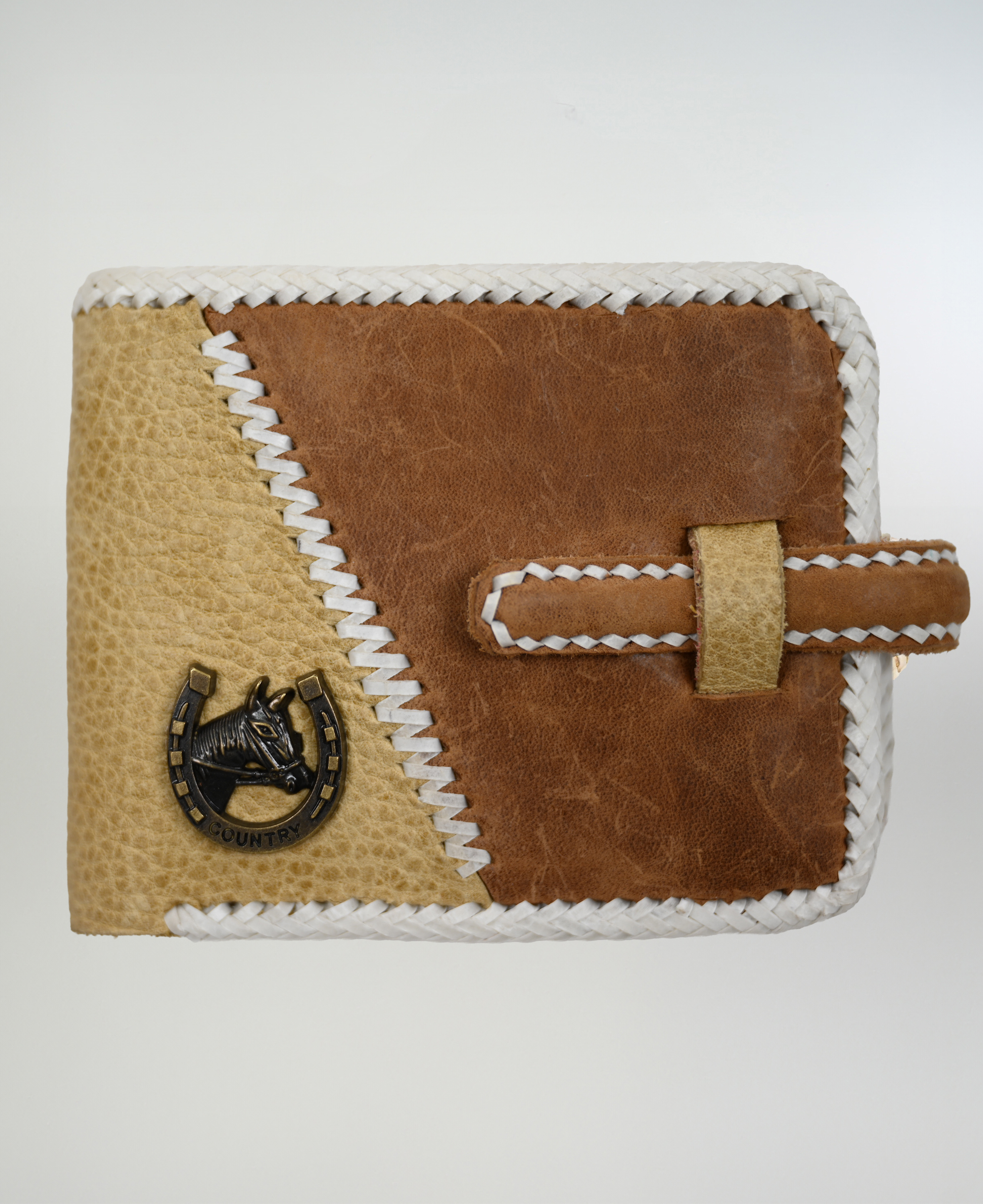 Billetera Cuero Caballo Costura Cuyana  imagen 1