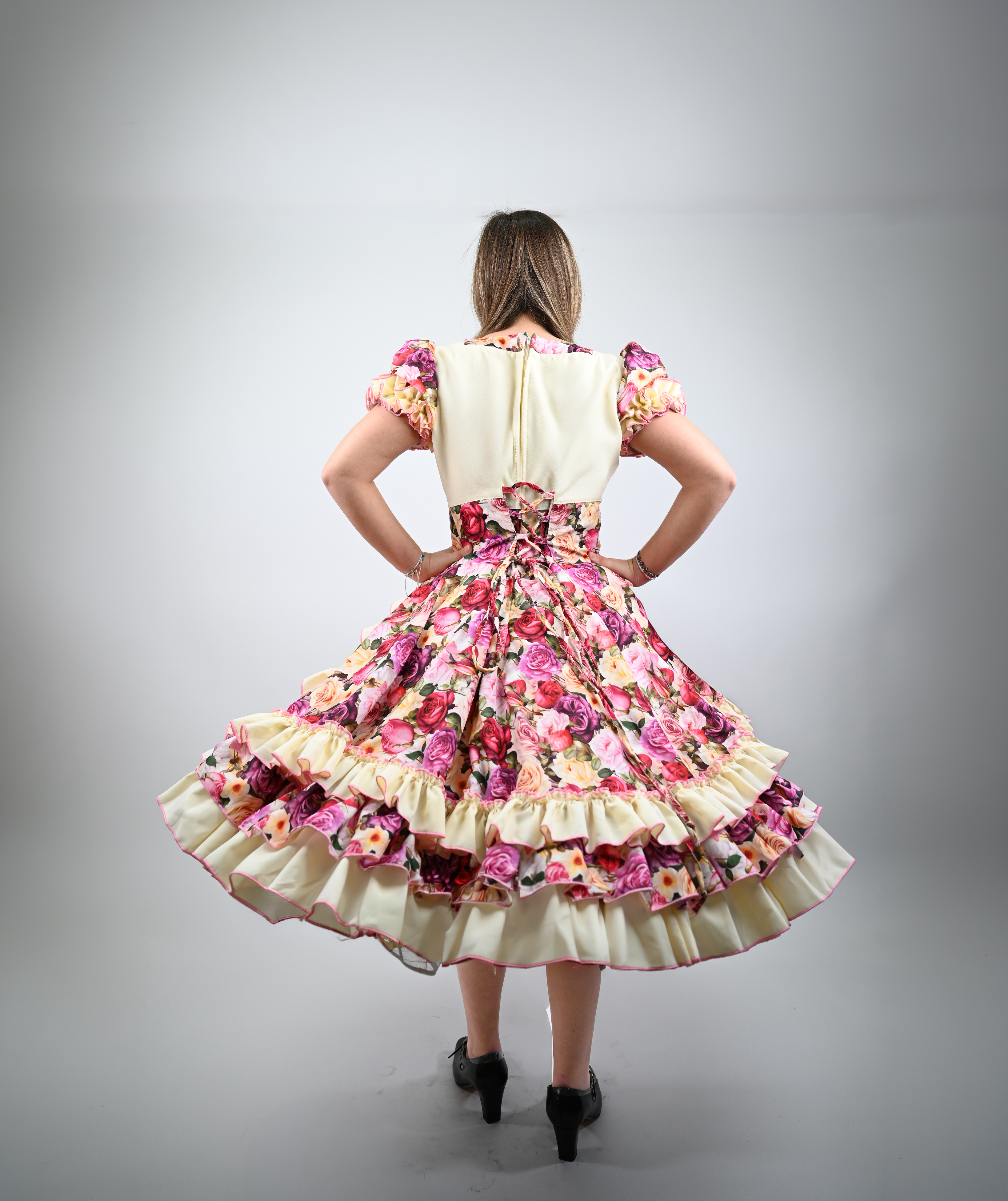 Vestido de China Floral Catron - Rosa de Enramada imagen 4