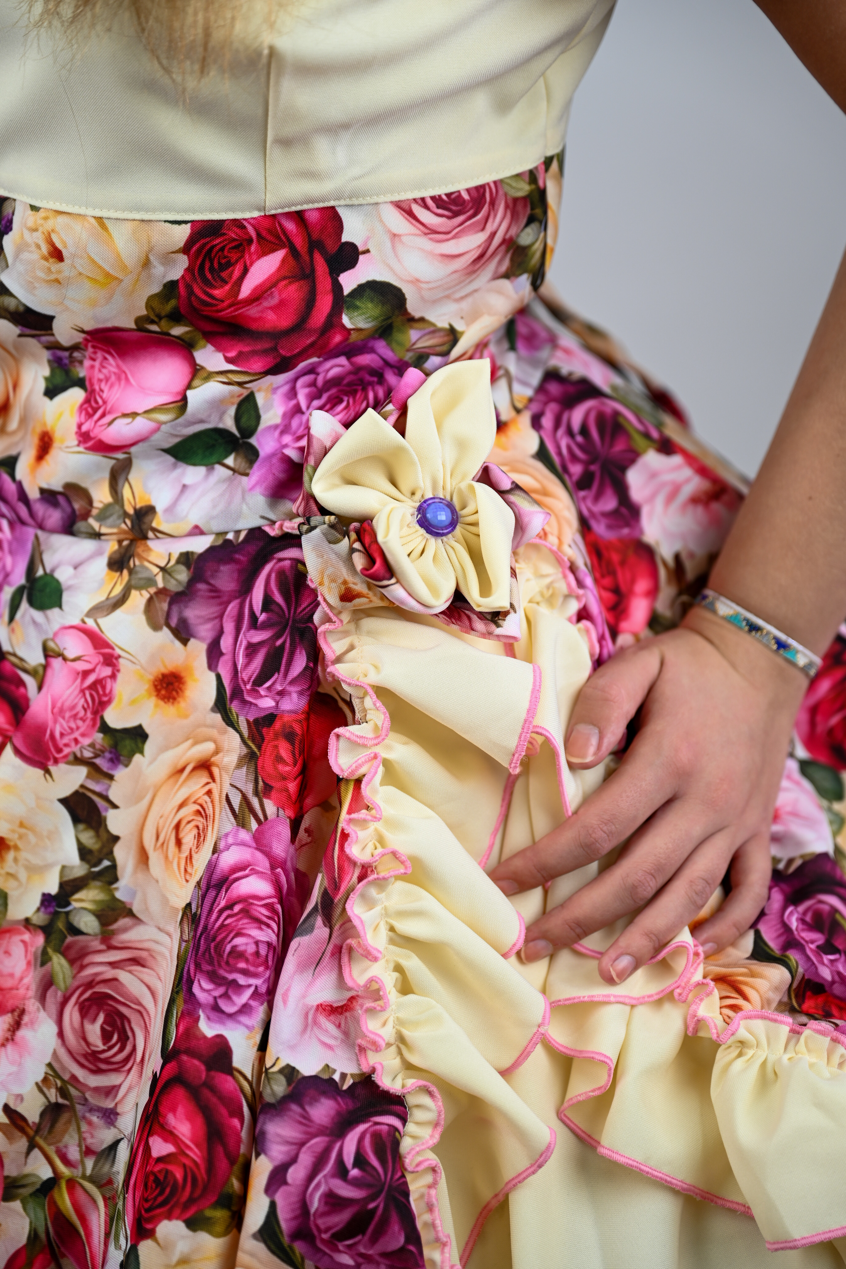 Vestido de China Floral Catron - Rosa de Enramada imagen 6