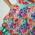 Vestido de China Turquesa con Flores Catron – Canto del Estero miniatura 4