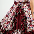 Vestido de China Burdeo Floral Catron – Cantares de Vendimia miniatura 6