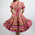 Vestido de China Rosado Floral Catron – Candela de Rosas miniatura 4