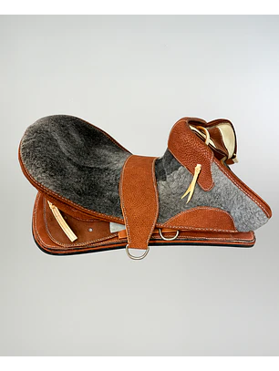 Montura corralera de dama cuero Chanco