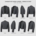 Chaqueta de Huaso Corralera Gris Catron miniatura 6
