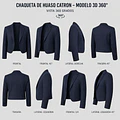 Chaqueta de Huaso Corralera Azul Catron miniatura 5