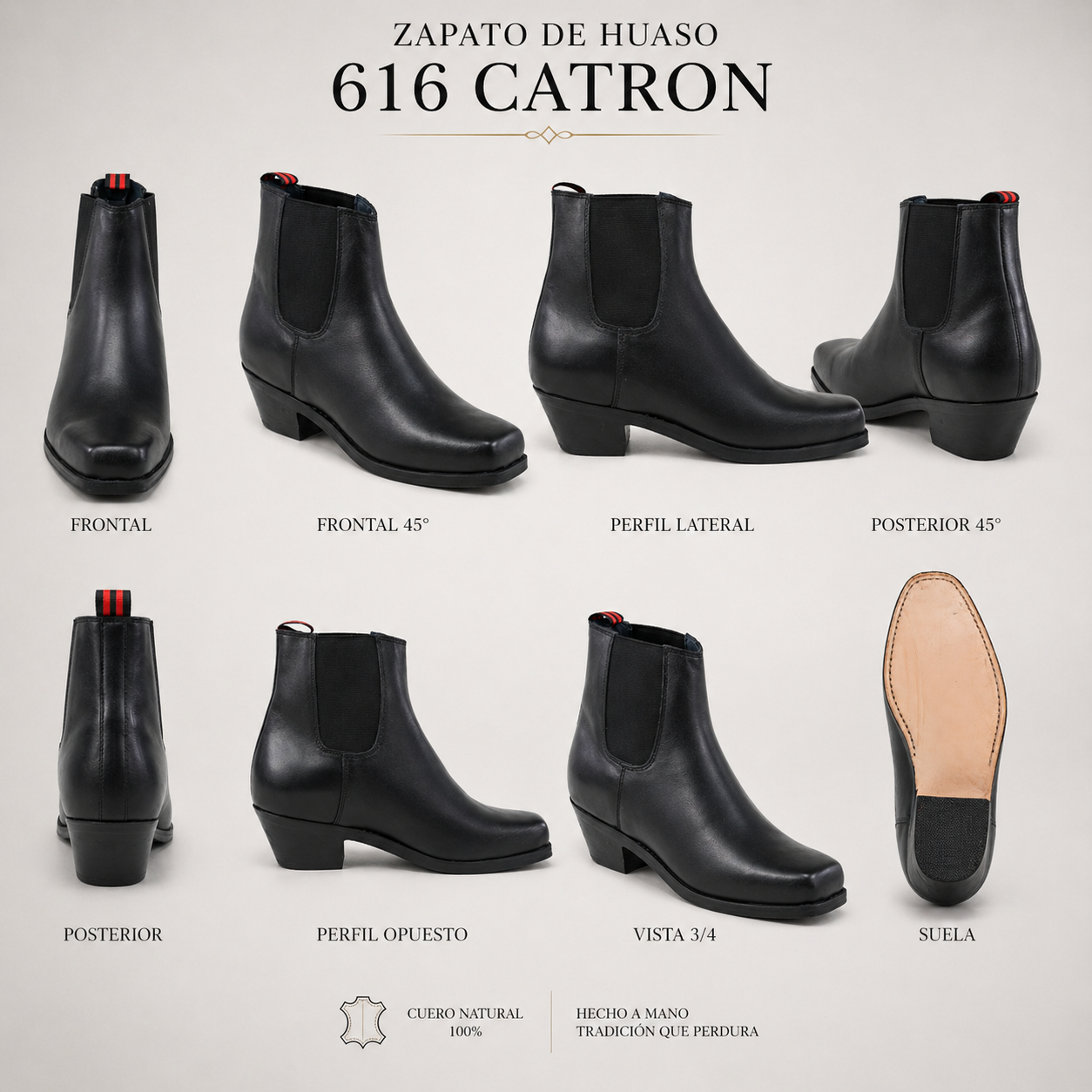 Zapato de Huaso 616 Catron imagen 6