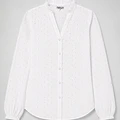 Blusa Plisada Blanca Espigas Trilla  miniatura 1