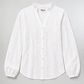 Blusa Plisada Blanca Arrayan Trilla miniatura 2