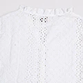 Blusa Plisada Blanca Arrayan Trilla miniatura 3