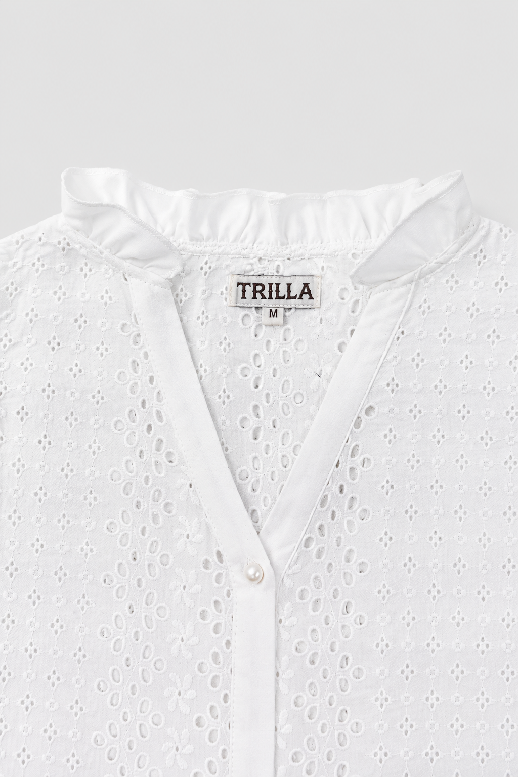 Blusa Plisada Blanca Arrayan Trilla imagen 4