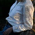 Blusa Plisada Blanca Manzanilla Trilla miniatura 4