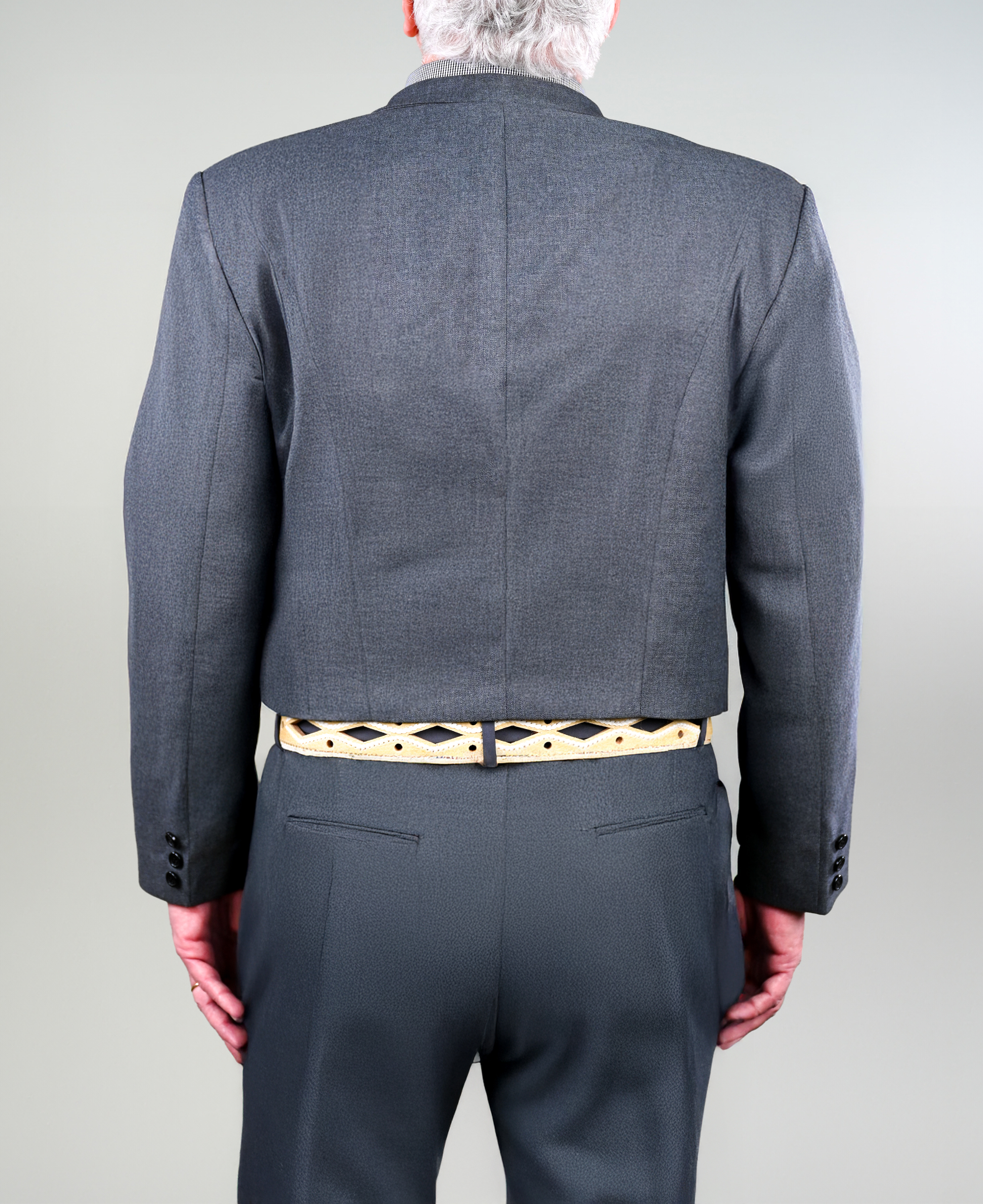 Chaqueta de Huaso Corralera Gris Catron imagen 4