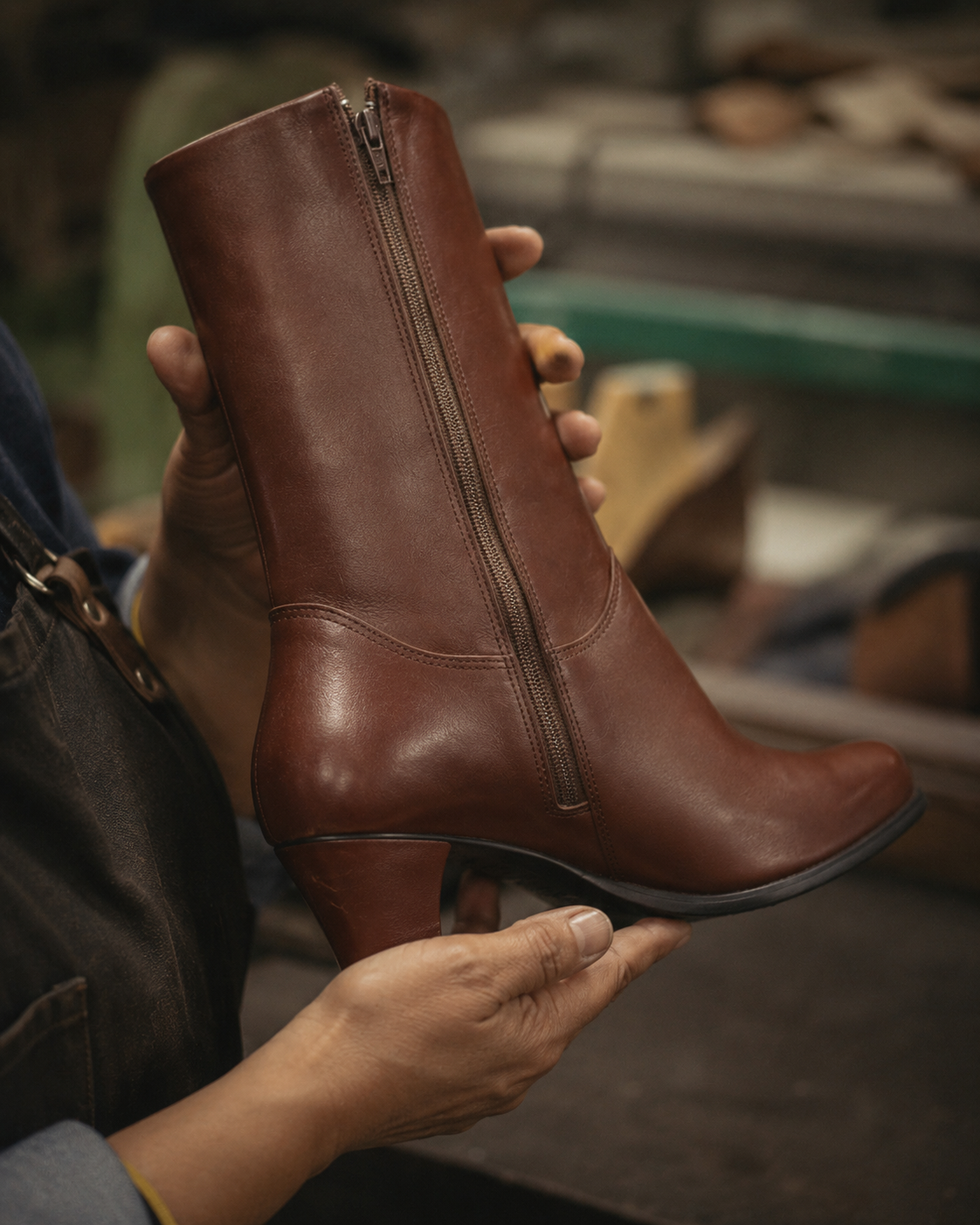 Bota De Huasa Catron Café imagen 4
