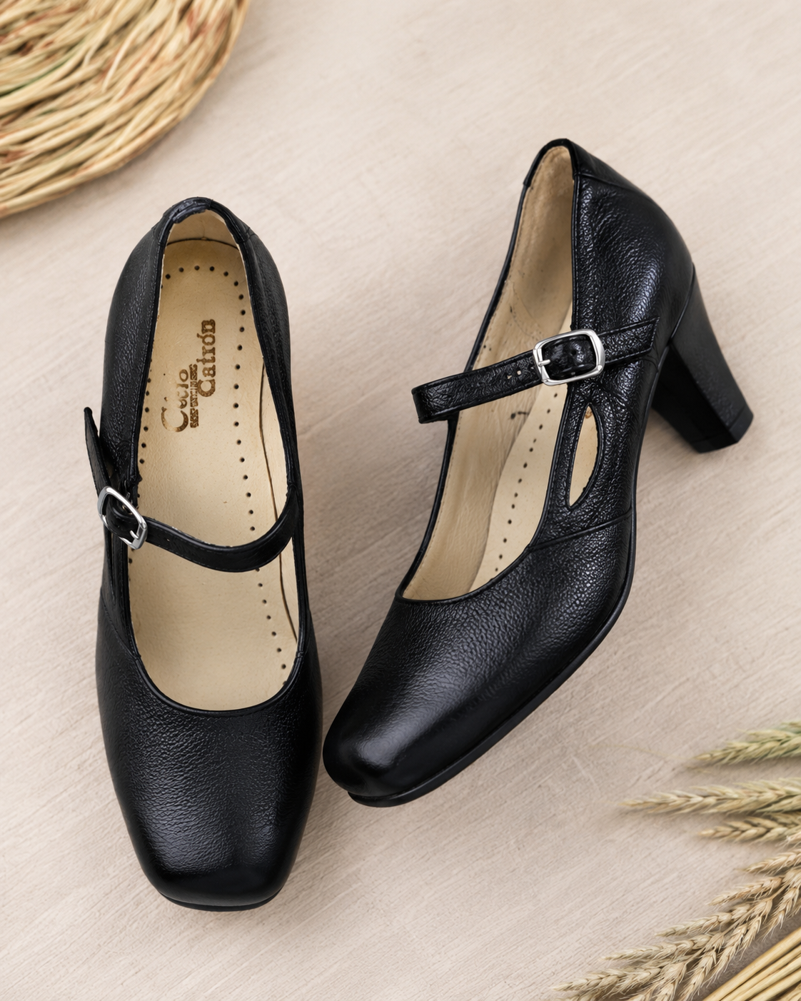 Zapato de China Negro Catron imagen 7