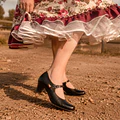 Zapato de China Negro Catron miniatura 2