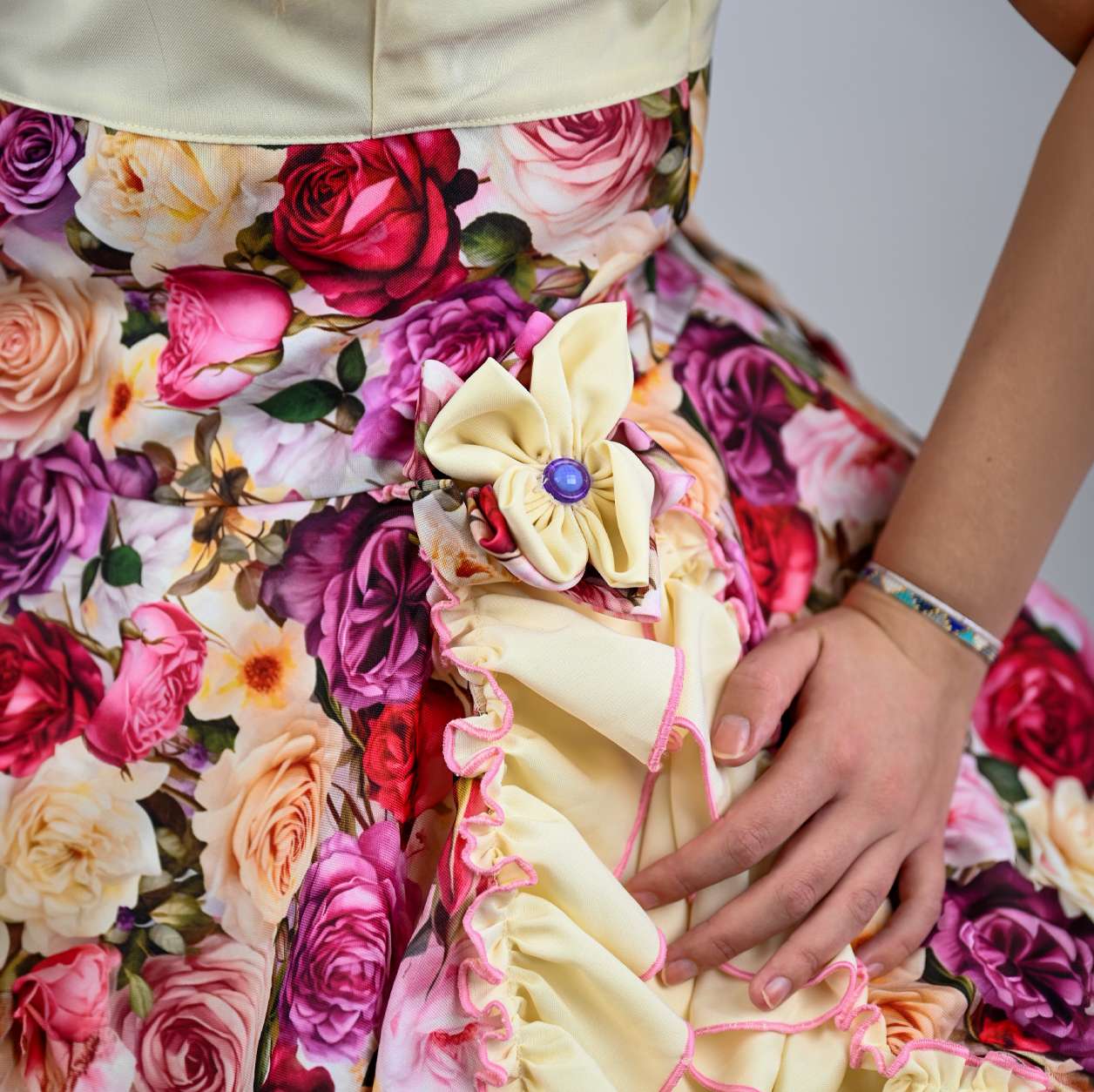 Vestido de China Floral Catron - Rosa de Enramada imagen 4