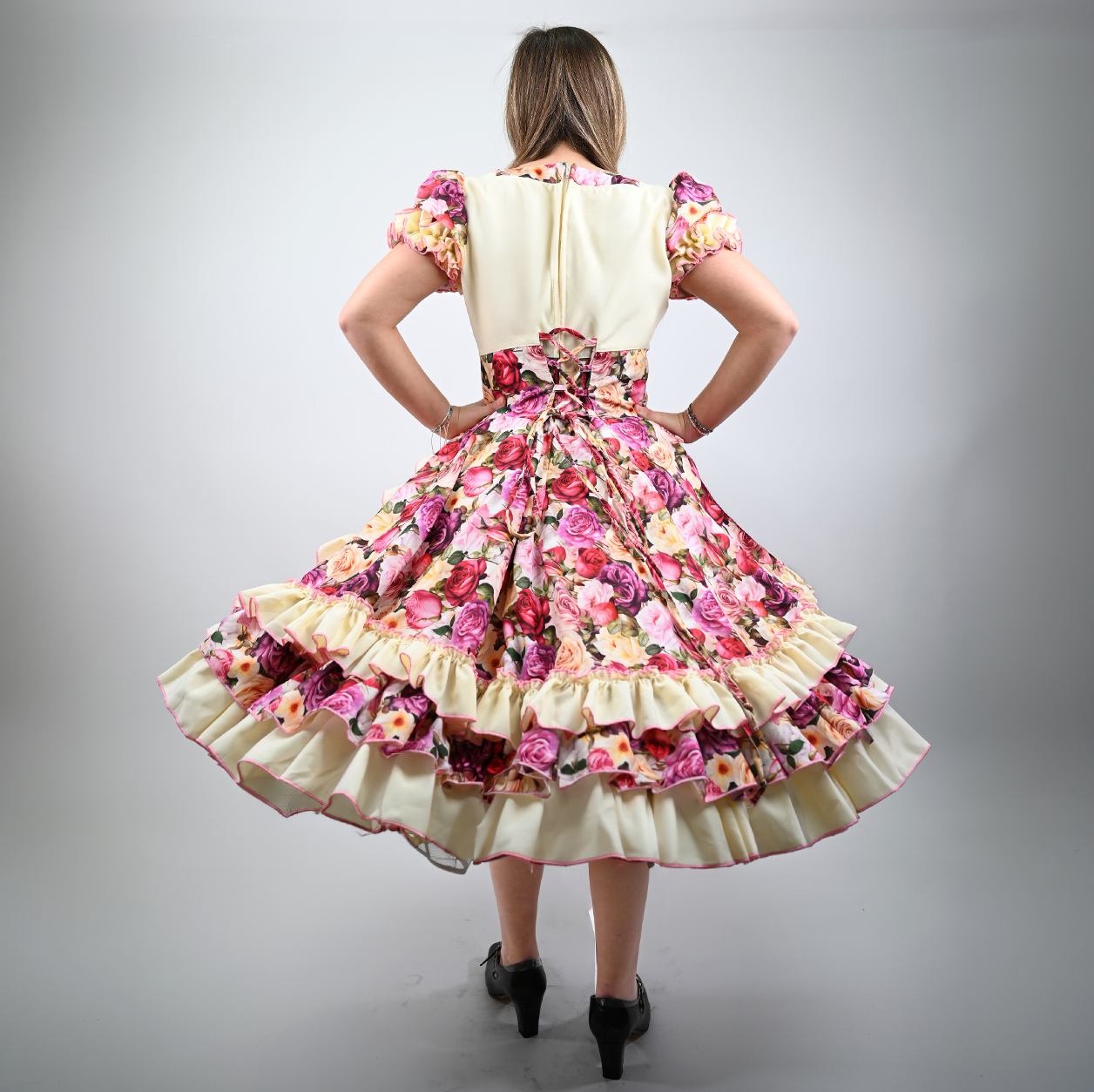 Vestido de China Floral Catron - Rosa de Enramada imagen 5